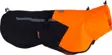 Non-stop Dogwear Fjord Raincoat 2.0 regndækken i sort og orange set fra siden